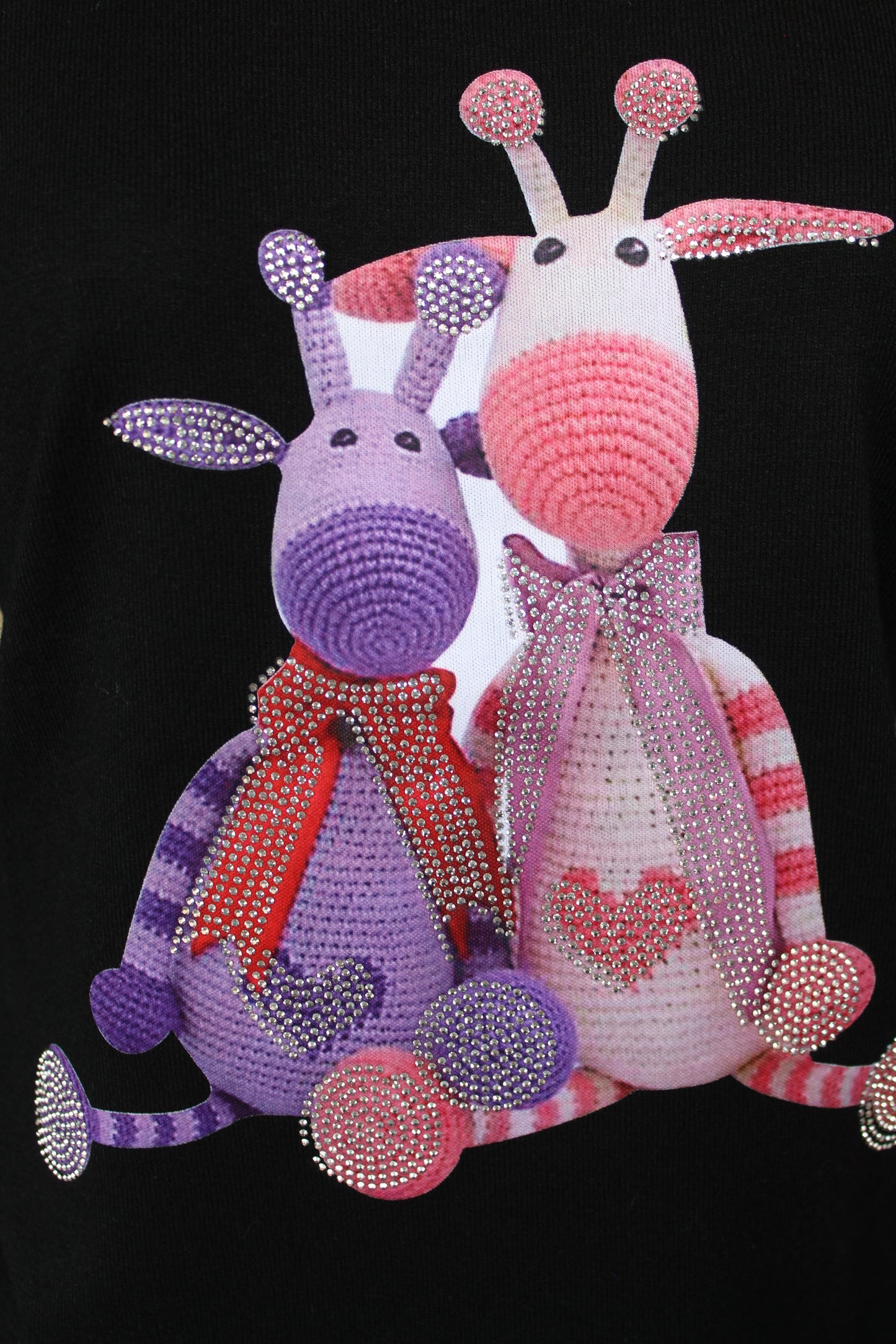 BLACK LONG SLEEVE STUFFED TOYS SHIRT