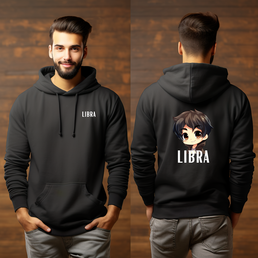 LIBRA MALE BLACK HOODIE