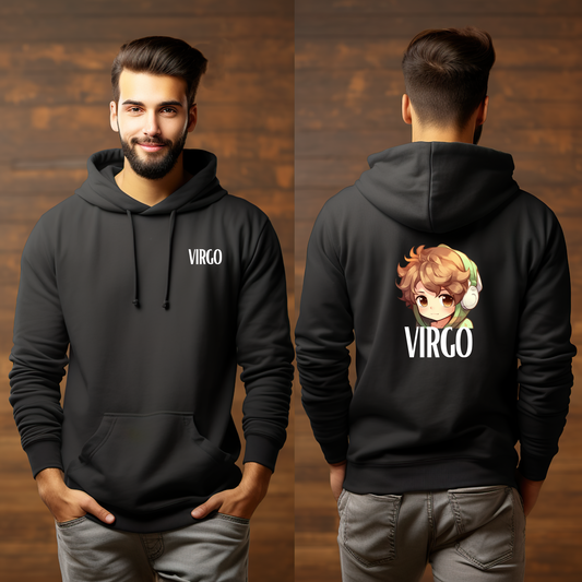 VIRGO MALE BLACK HOODIE