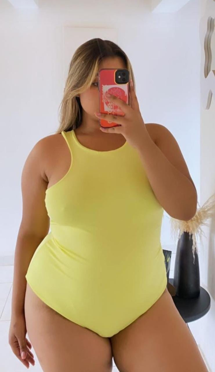 SOLID COLOR PLUS SIZE BODY SUIT IN 14 COLORS