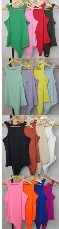 SOLID COLOR PLUS SIZE BODY SUIT IN 14 COLORS