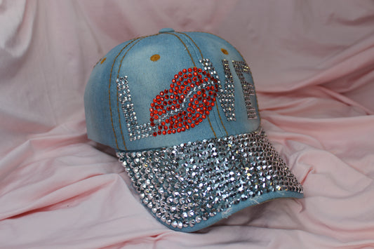 RHINESTONE LOVE HAT