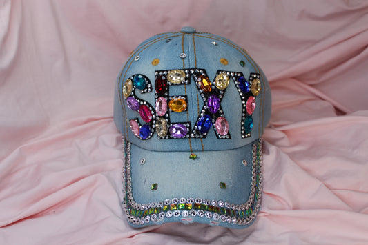 COLORFUL RHINESTONE SEXY HAT