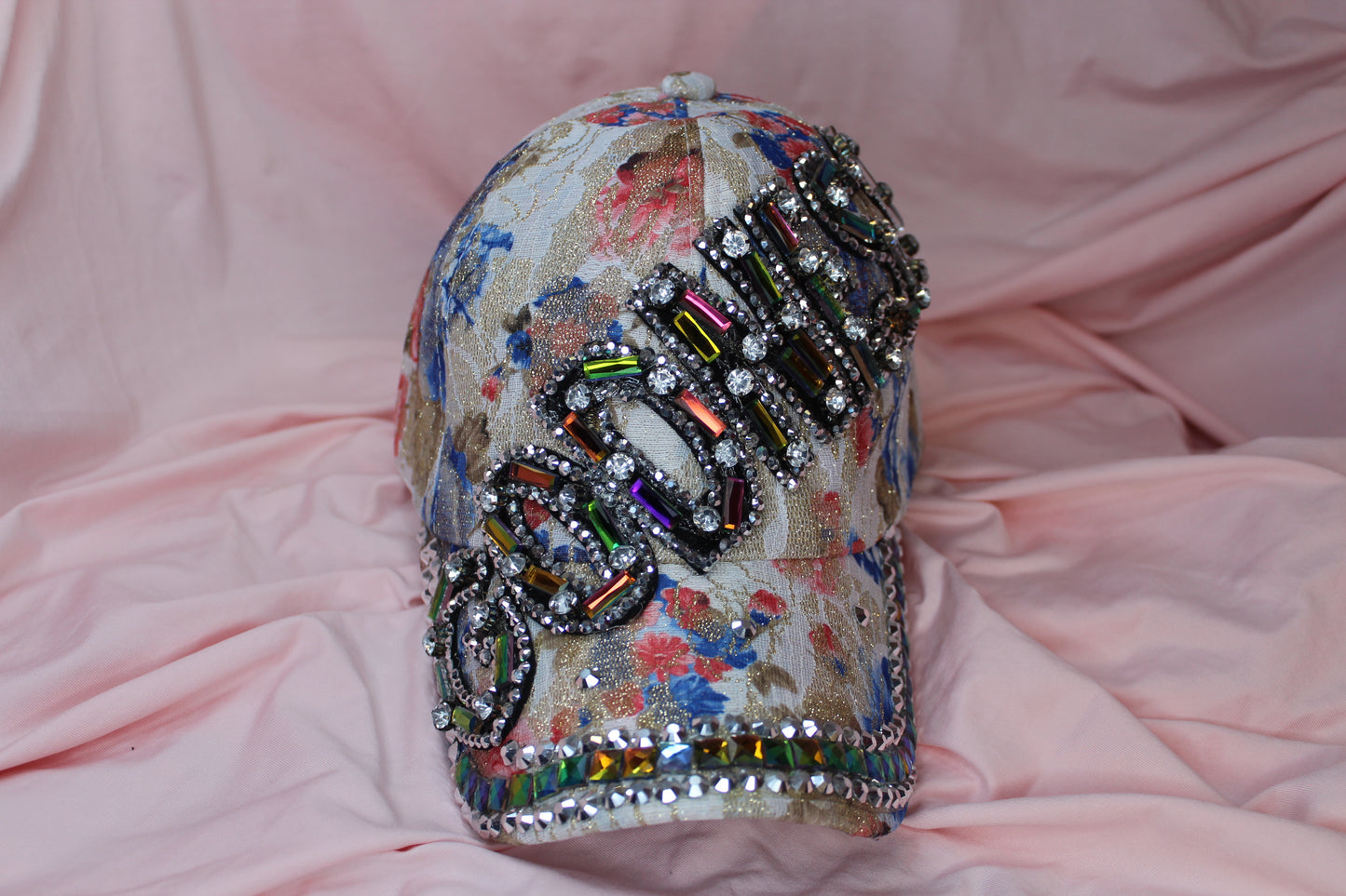 COLORFUL GODNESS RHINESTONE HAT