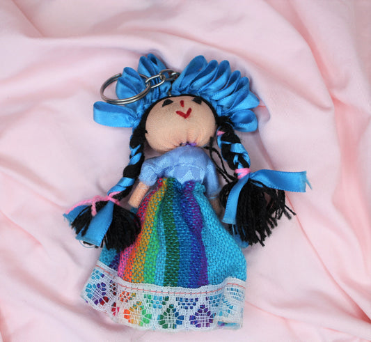 HANDMADE MEXICAN DOLL KEYCHAIN