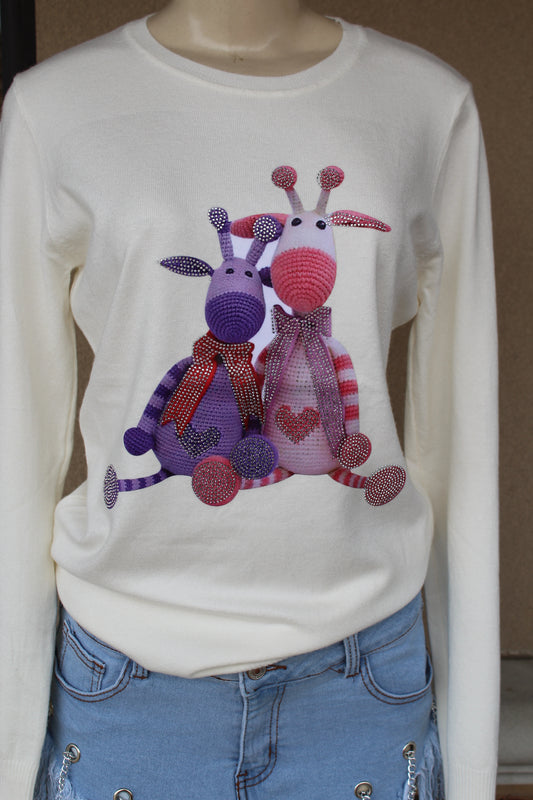 CREEME LONG SLEEVE STUFFED TOYS SHIRT