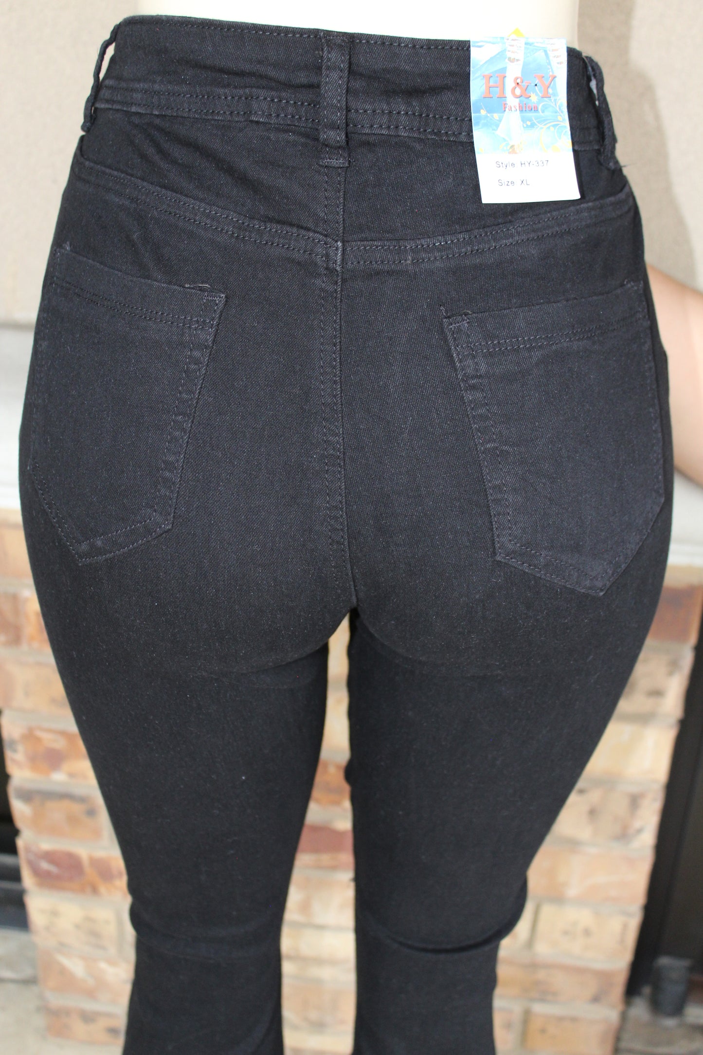 BLACK BELL BOTTOM JEAN